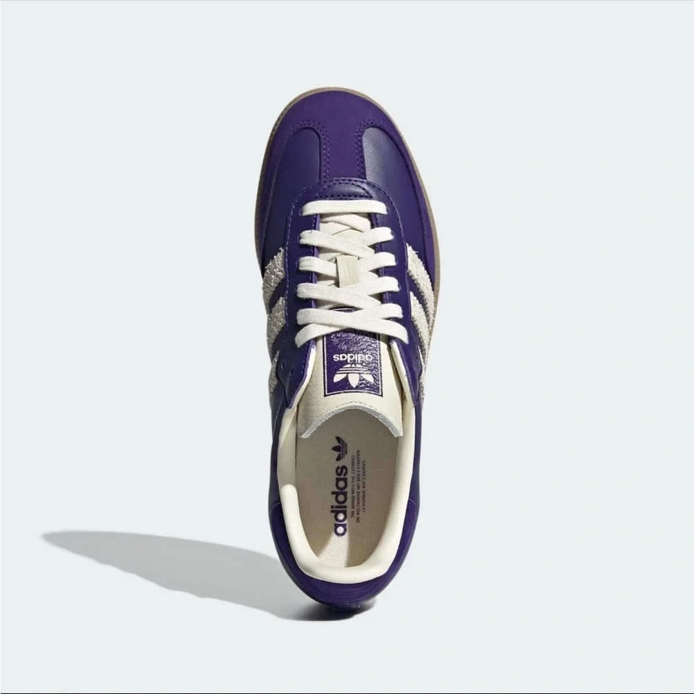 Adidas Samba Purple & White Women Sz 9 /7.5 Men NWB - Picture 4 of 14